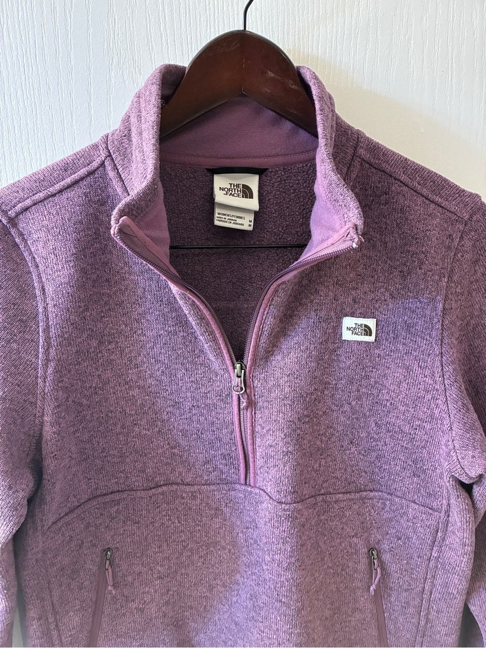 The North Face Women's Lavender Half-Zip Fleece Pullover